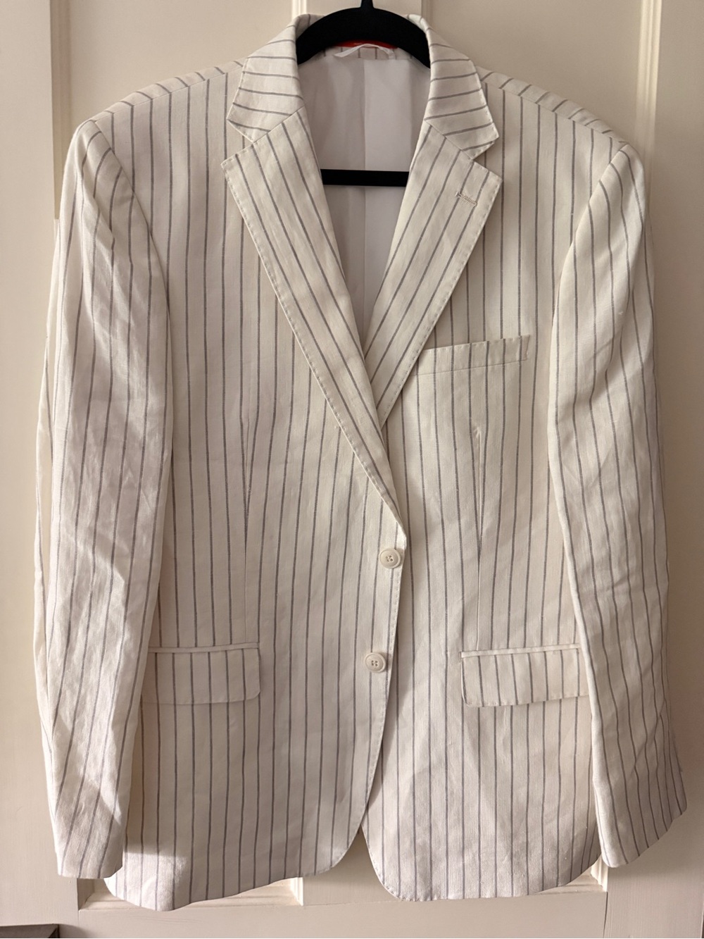 TALLIA men’s linen Pinstripe Blazer